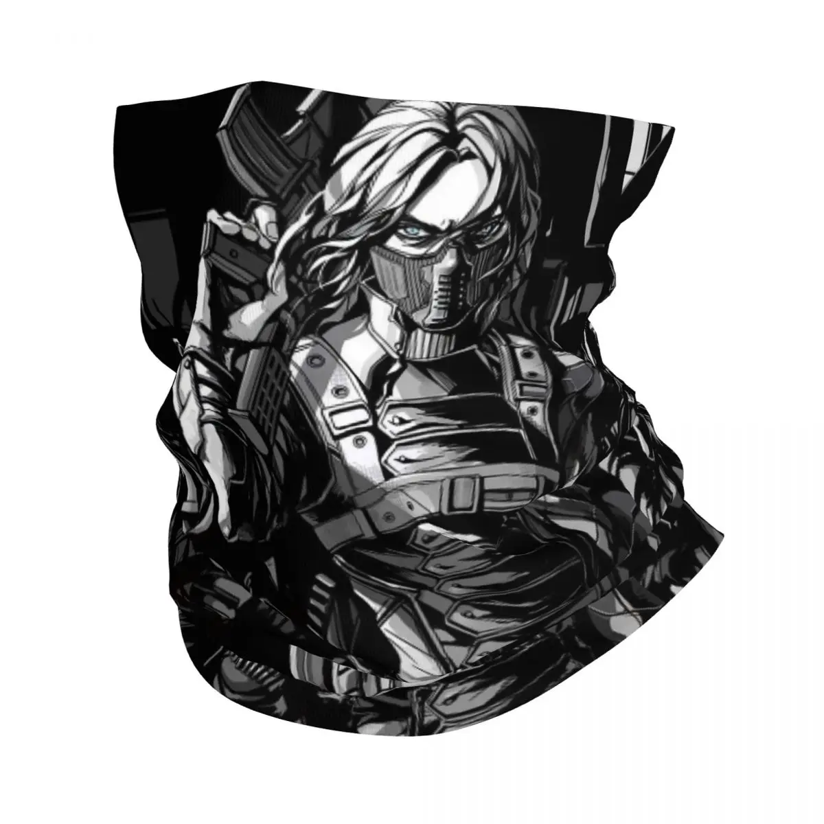 The Squad Bandana Neck Gaiter Printed Motorcycle Club Marvel Winter Solider Film Wrap Scarf Multi-use Balaclava Cycling Unisex