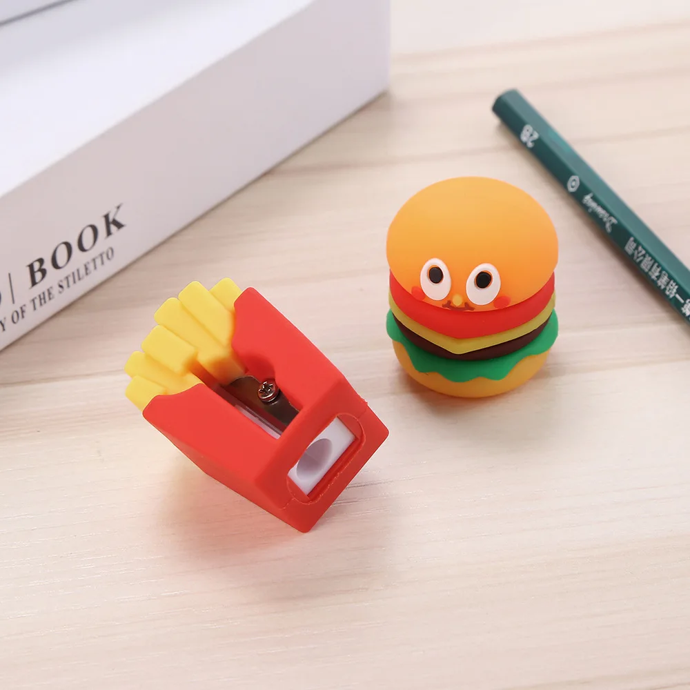 Kawaii Cartoon Cat Pencil Sharpener Silicone Manual Pencil Cutter for School Kids Gift Toys Korean Stationery Office Supplies