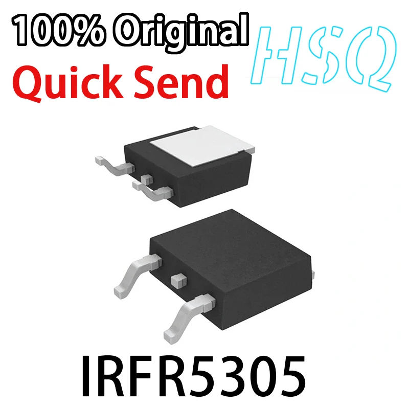 

5PCS Original IRFR5305TRPBF FR5305 TO-252-3P Channel-55V/-31A Patch MOSFET Tube