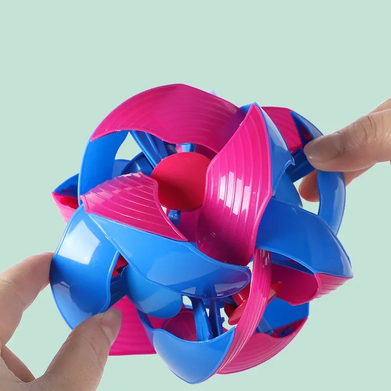 4Pcs Color Changing Ball Toy Hand Throwing Stress Relief Cube Double Magic Color Sensory Decompression Balls for Kids Adults Toy