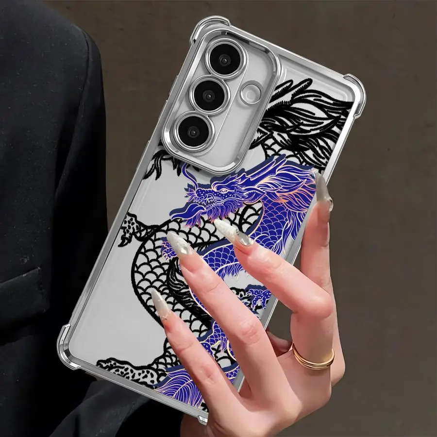 Cool Dragon Phone Cover Case for Samsung Galaxy S26 Ultra S23 S25 Edge S22 S21 Plus S24 S20 FE