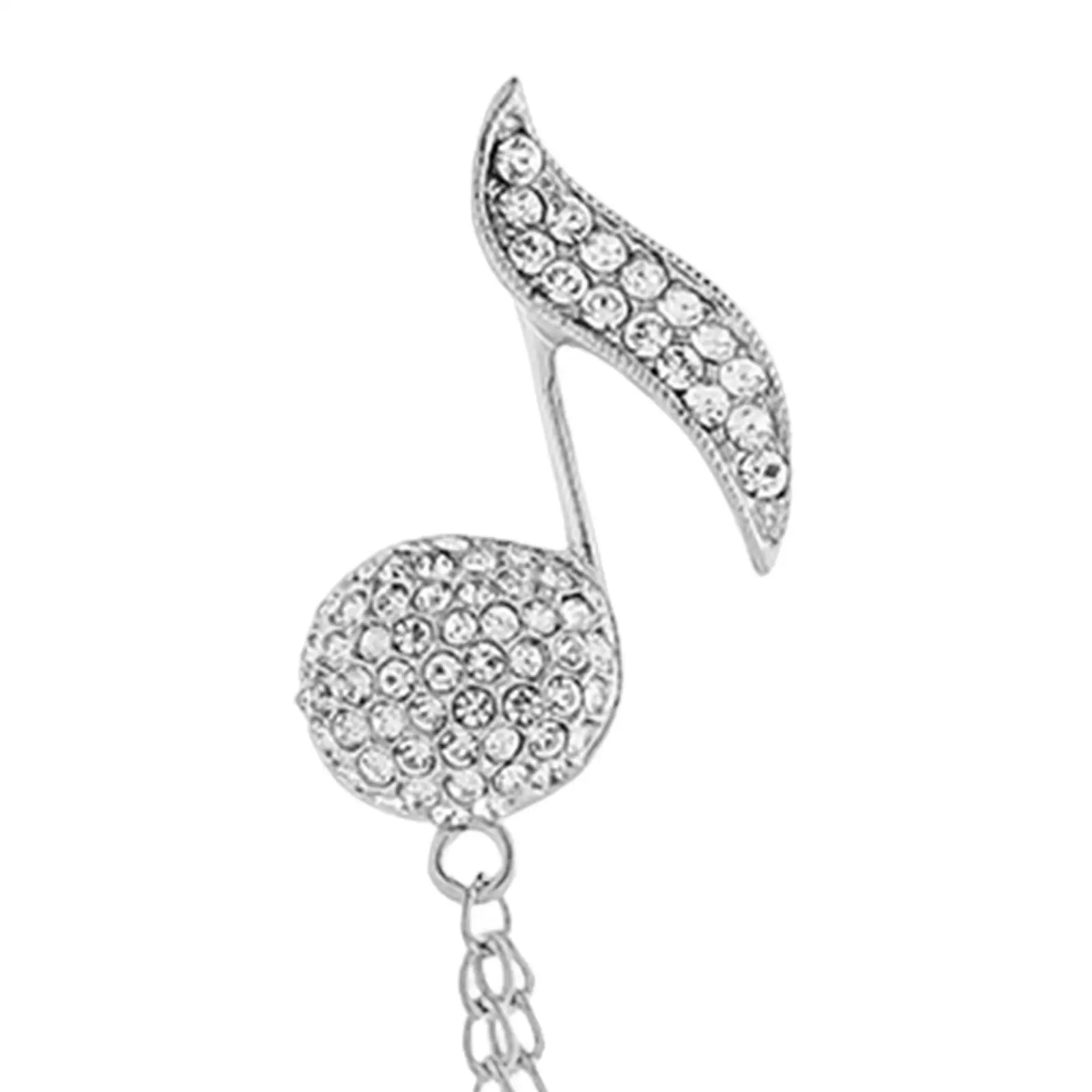 Modeschmuck Musiknote Brosche Stern Strass Anzug Revers Abzeichen für Männer Hochzeit Büro Geburtstagsgeschenk