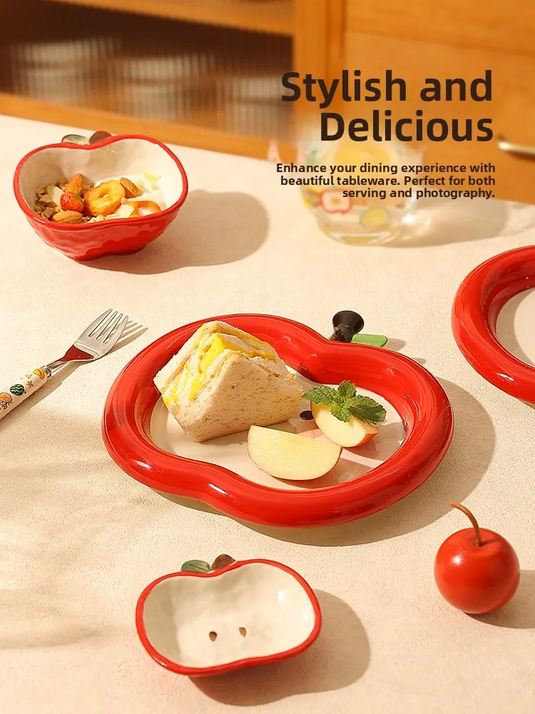 

Adorable Cerc Dinnerware Set Ele ternoon Tea Dert Plate Beautiful Rice Bowl Small Plate Home Use Di Plate