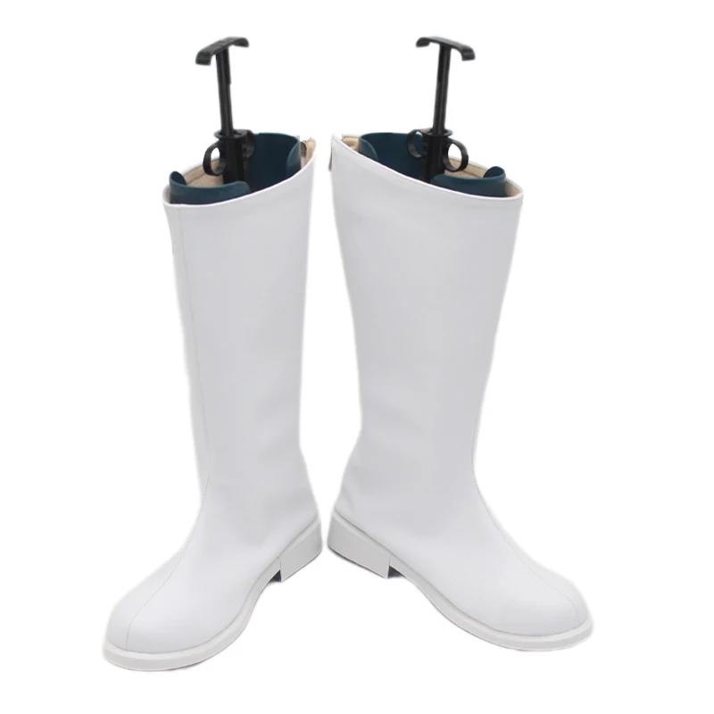 Ninjaturtles April O'Neil Cosplay Kostüm Schuhe Weiße handgemachte Kunstleder Halloween Party Stiefel