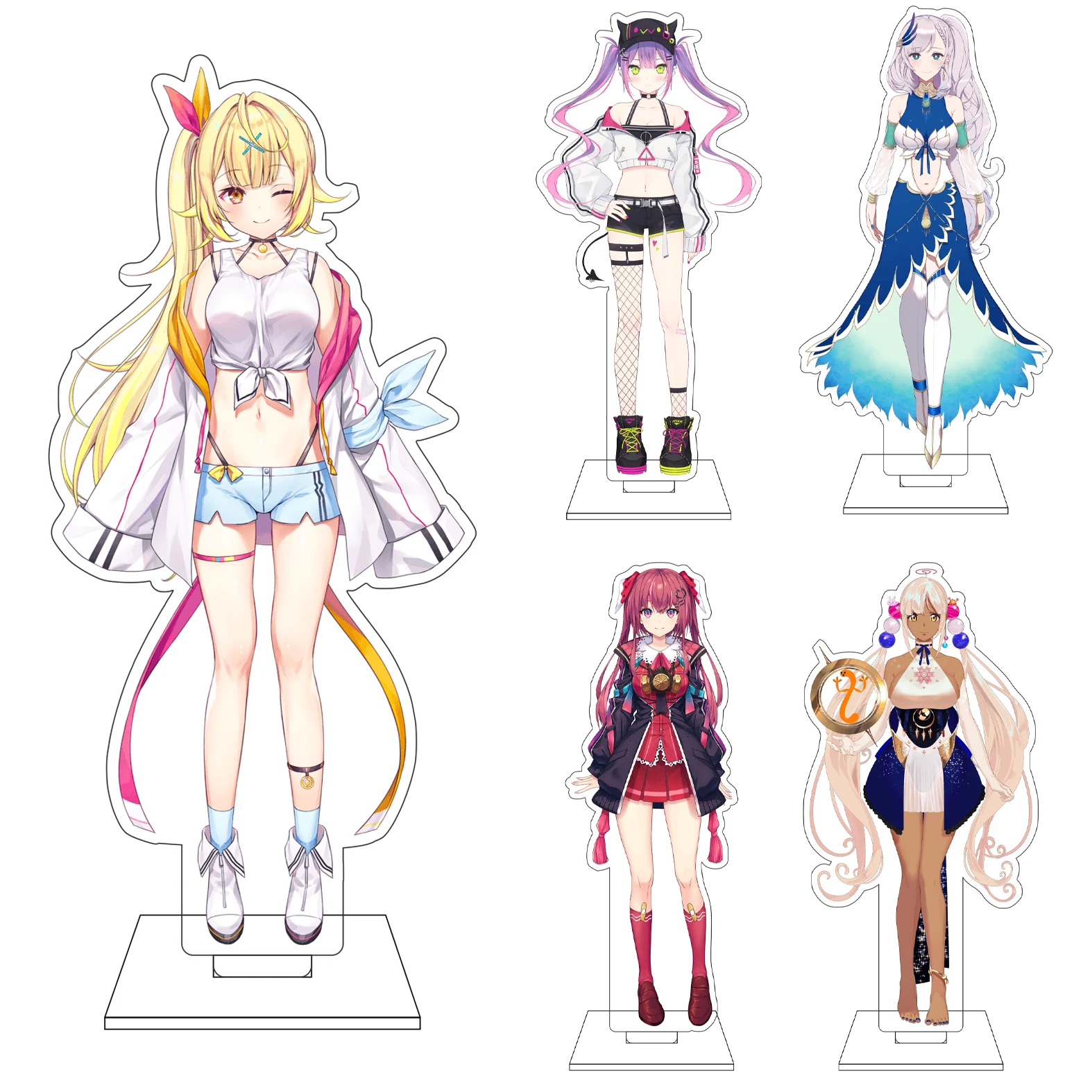 16CM Anime VTuber Cosplay Acryl-Figur Ständerfigur Mia Runis ‌   Kurikoma Komaru ‌ Mashiro Kanon Ornamente Geschenke