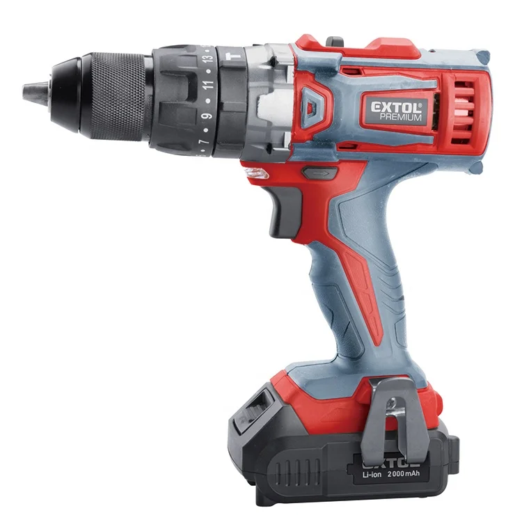 Premium Electric 20V  20/40Nm Dual Speed Professional Cordless Impact Drill Power Tools with Tool Box