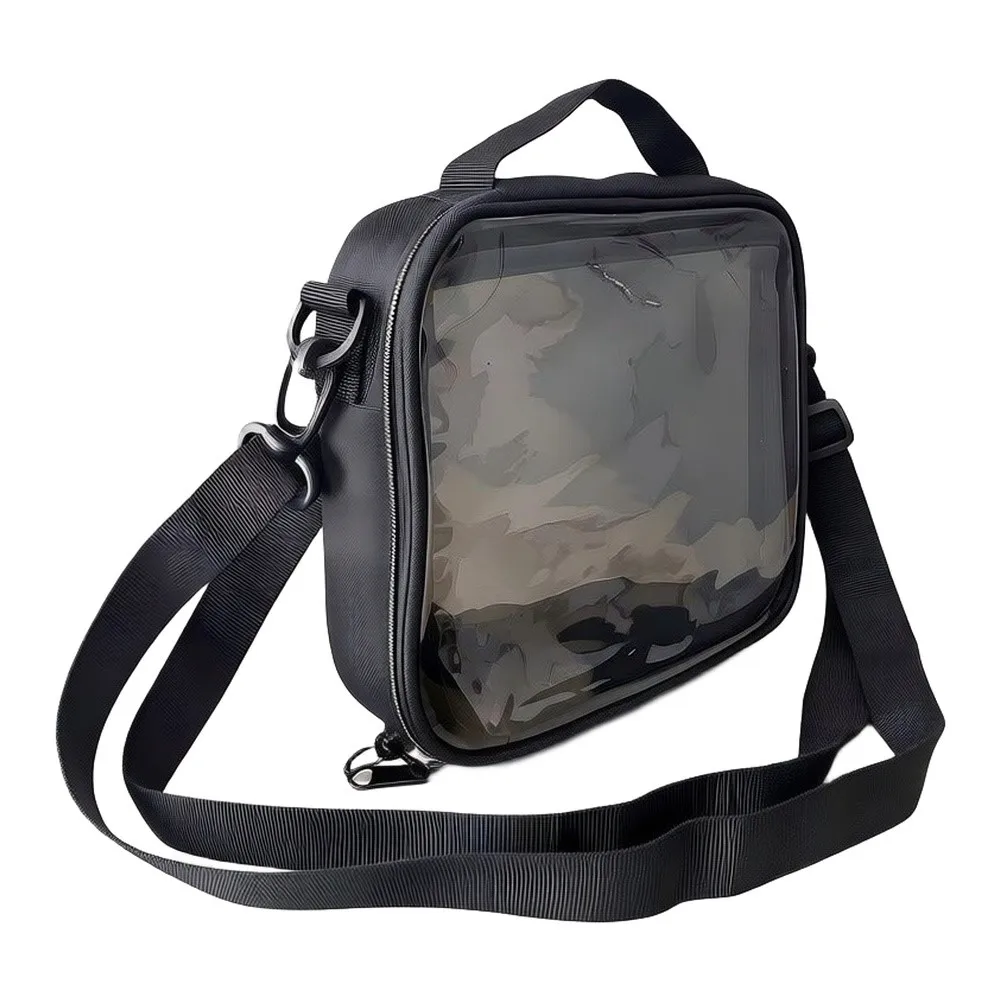 Pin Display Bag for Trading 6 Page Organizer Portable Lightweight Polyester Carry Bag with Adjustable Shoulder Straps 23x20x6cm