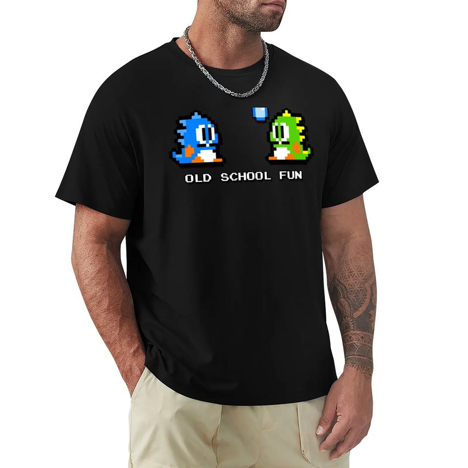 

Old School Fun - Bubble Bobble - Bub and Bob - Arcade Fun + Retro Love T-Shirt graphic t shirts t shirts for men pack