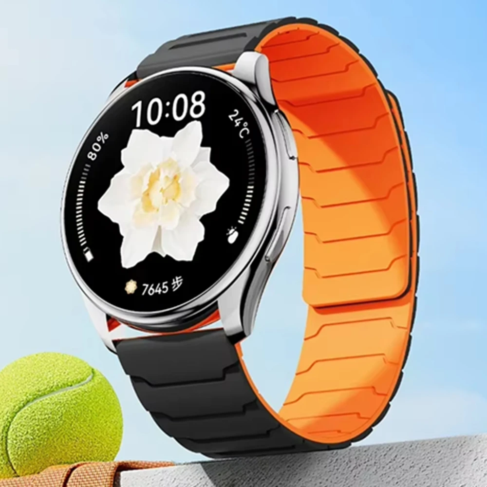 Cinturino magnetico da 22mm 20mm per Samsung Galaxy Watch 7 6 5 4 3 cinturino in silicone per Huawei Watch GT5/4/3Pro 46mm Ultimate Correa