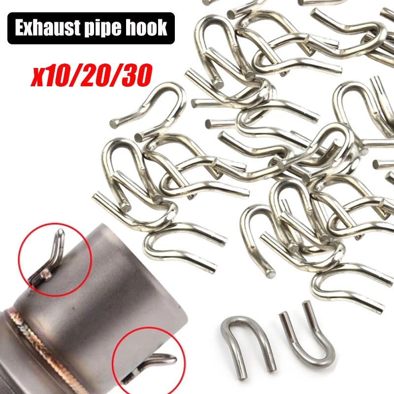 

Exhaust Pipe Hook Stainless Steel Exhaust Spring U-Hook Suitable for Motorcycle Scooter Exhaust Pipe Mufflers Universal Fitting