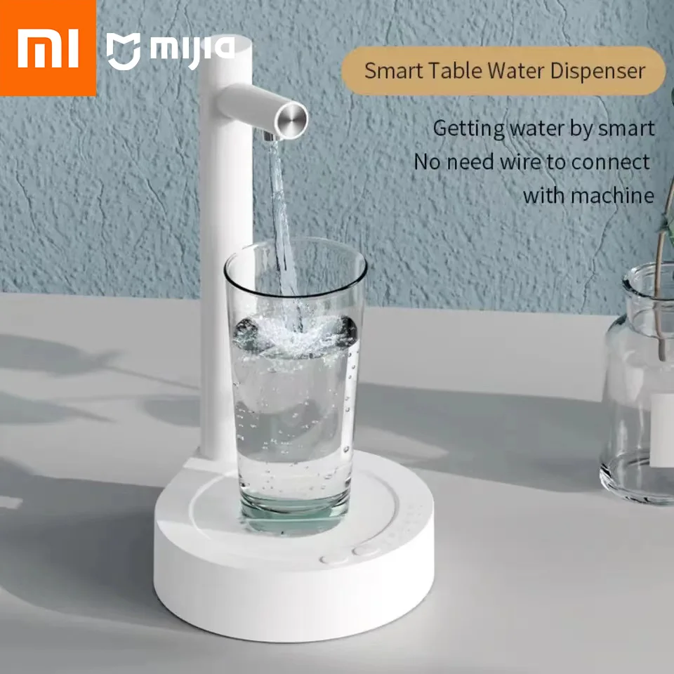 XIAOMI Portable Desktop Electric Water Dispenser Bottle Barrel Gallon Pump USB Charging Automatic Drinking Water Machine Kettle