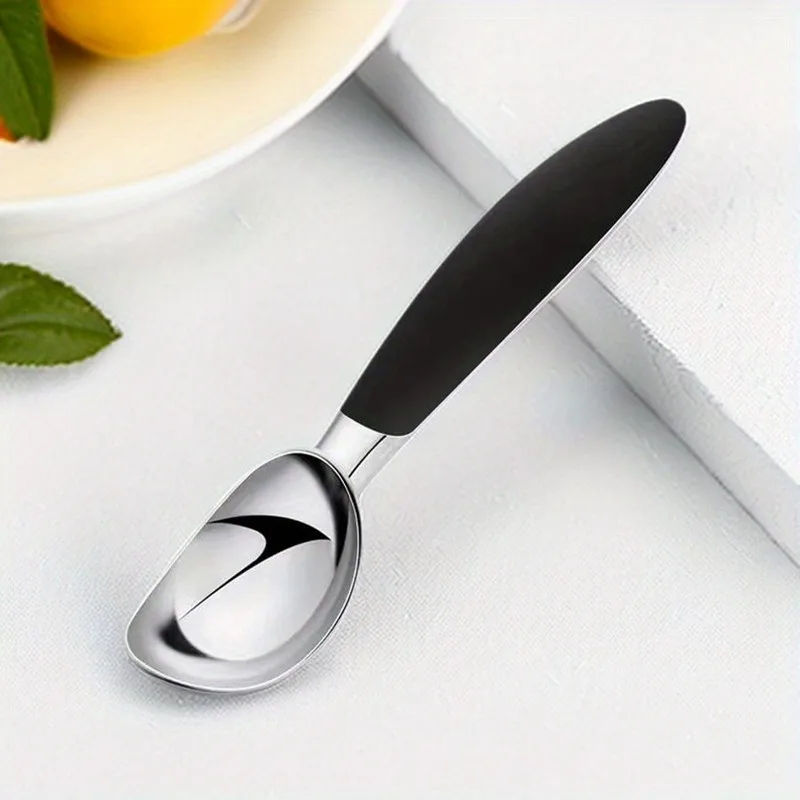 Meijuner Ice Cream Scoops Stacks Creative Kitchen Gadget Zinc Alloy Digging Ball Spoon Ice Cream Dessert Spoon for Home Restaura