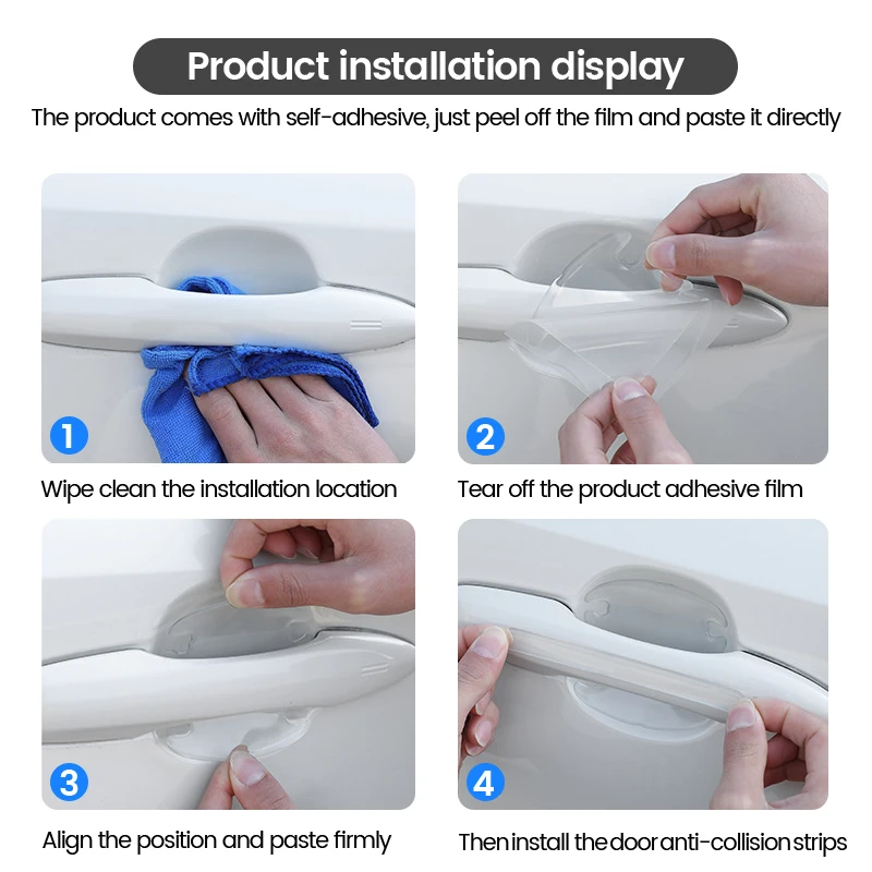 Autotürschüsselgriff, Schutzaufkleber, kratzfester Aufkleber, transparente Türschüssel, geeignet für BMW E90 E91 E92 X3 X5 X6 M3 M5 m