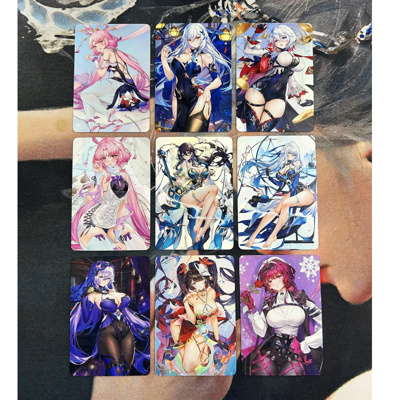 Anime Goddess Story Diy Homemade Cards Kafka Yae Miko Raiden Shogun Collectible Cards Christmas Birthday Gift Children's Toys