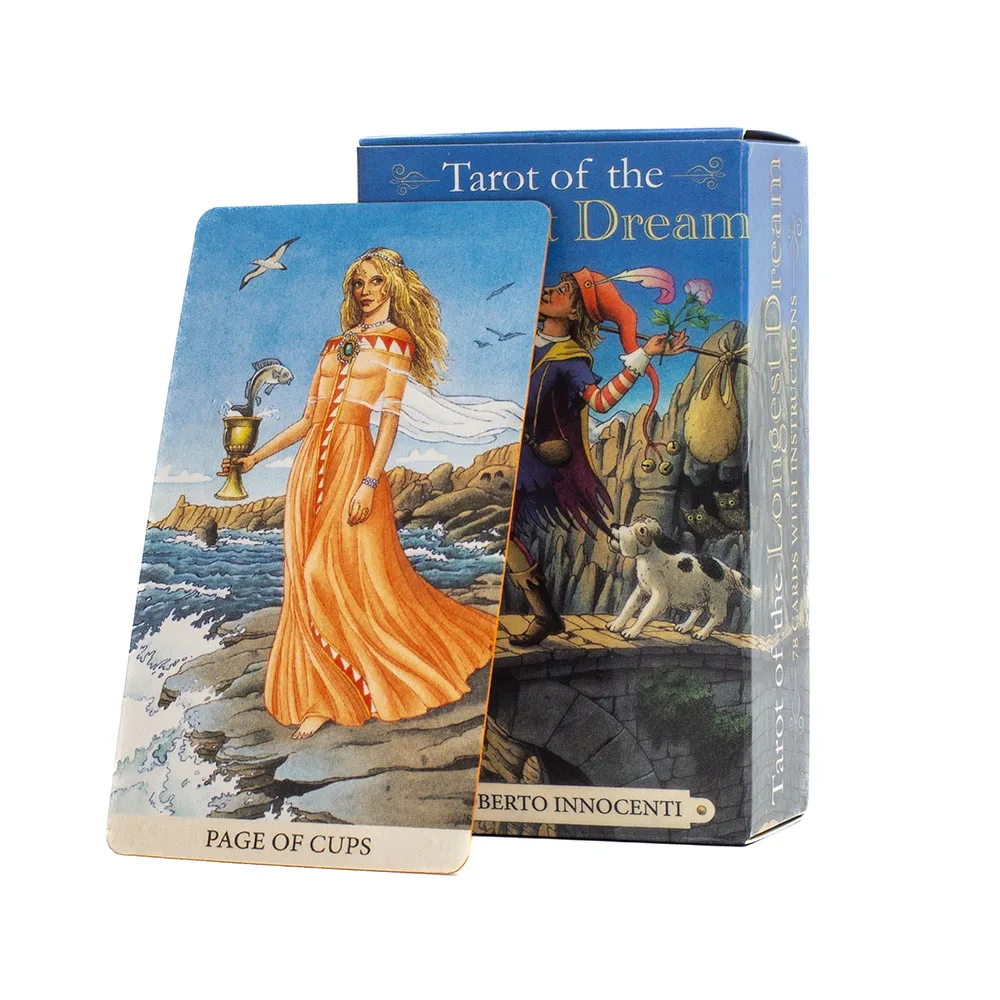 The Longest Dream Tarot Cards 78pcs Deck with Instruction Booklet, Ideal for Enthusiasts and Board Game Lovers
