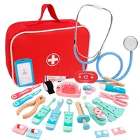 Doctor Toys Educational Toys For Children Kid Pretend Play Wooden Simulation Dentist Check Brush Teeth Medicine Set Role Playing