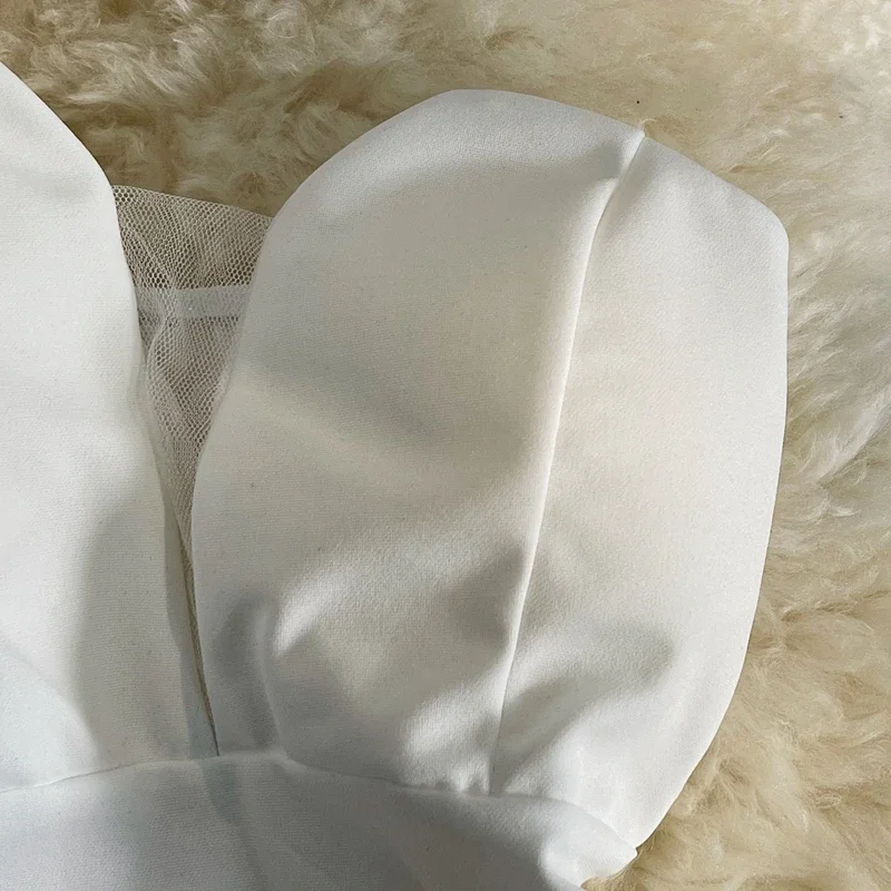 OCEANLOVE Evening Party Dresses Women Solid Spring Summer A-line Vestidos Mujer Korean Fashion Single Shoulder Mini Dress