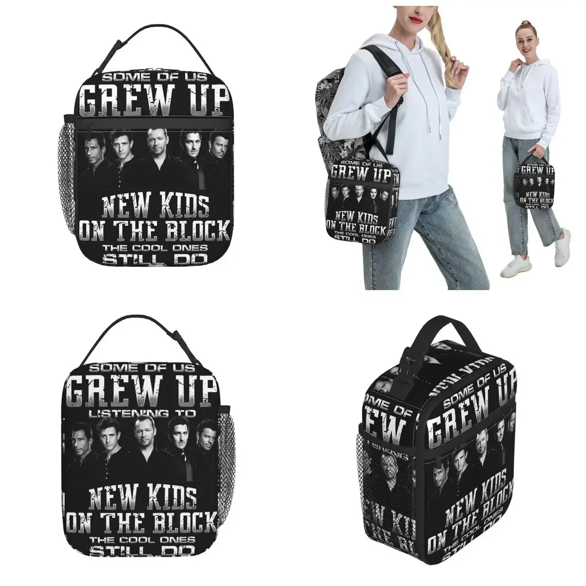 New Kids On The Block Band Thermal Insulated Lunch Bag for Picnic NKOTB Magic Summer 2024 Tour Reusable Food Container Bags