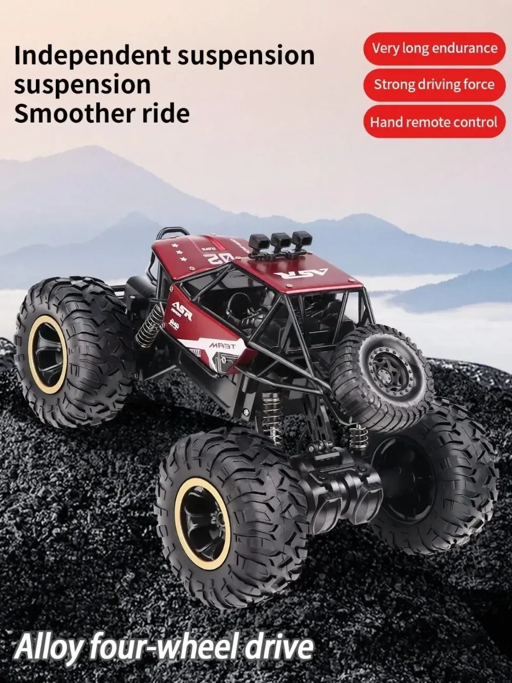 1:16 4WD RC Car 30CM Metal Alloy Body High Speed Racing Off-Road 4x4 Vehicle RC Truck Electric Toys dla dzieci Prezent świąteczny