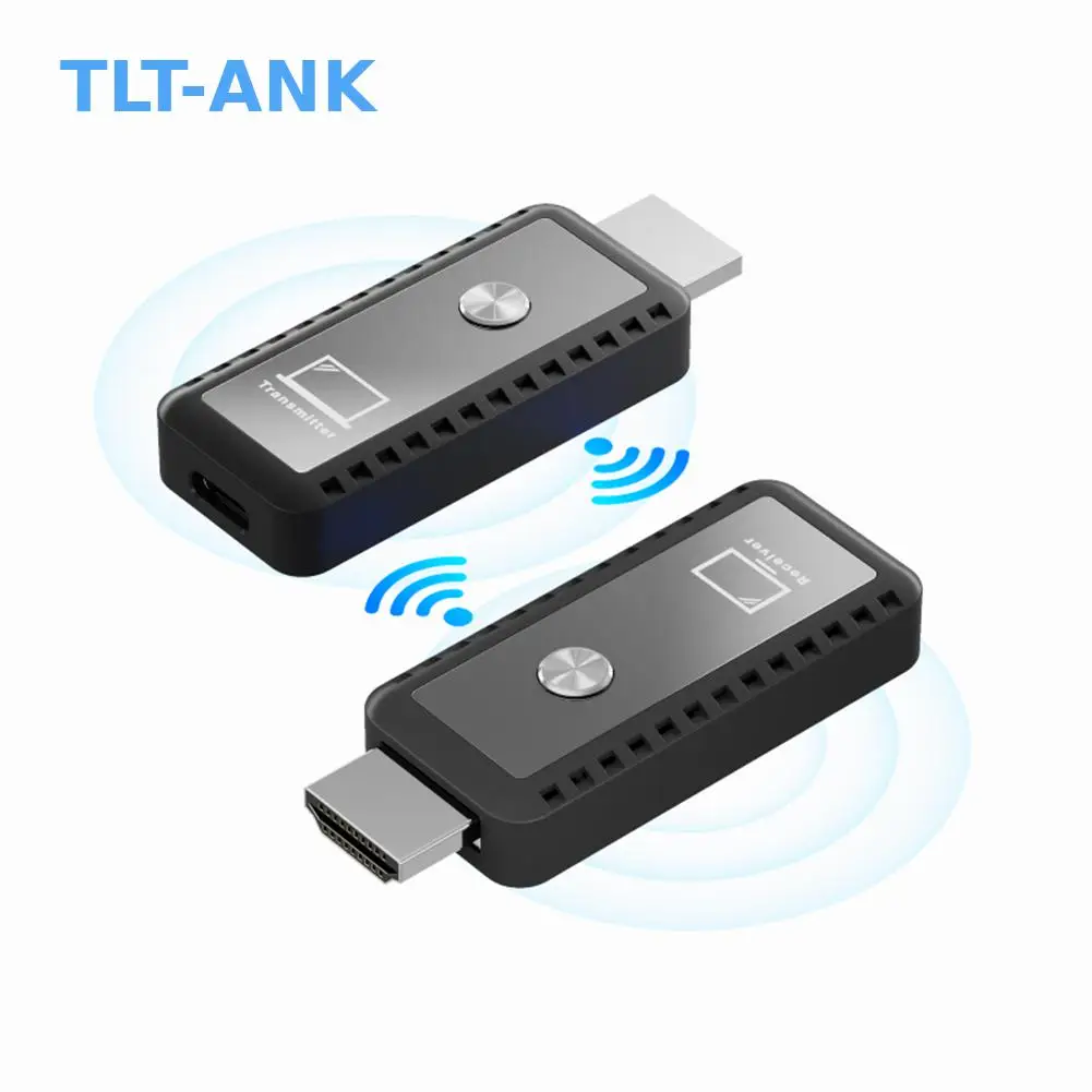 98FT/30M Portable HDMI-Compatible Extender 1080P Wireless WiFi HDMI-Compatible Extender Video Transmitter and Receiver Adapter
