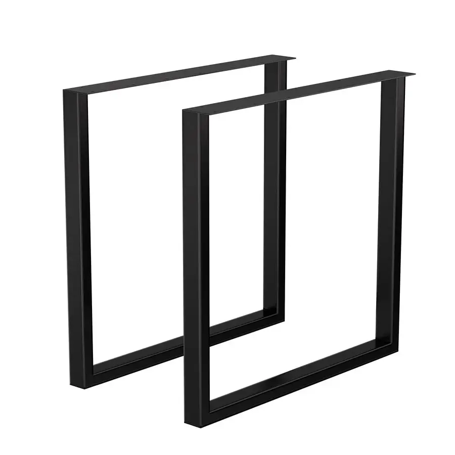 

Ножки для стола, 28x35x3.1 дюйма, усиленные, квадратные, стальные, черные, в индустриальном стиле