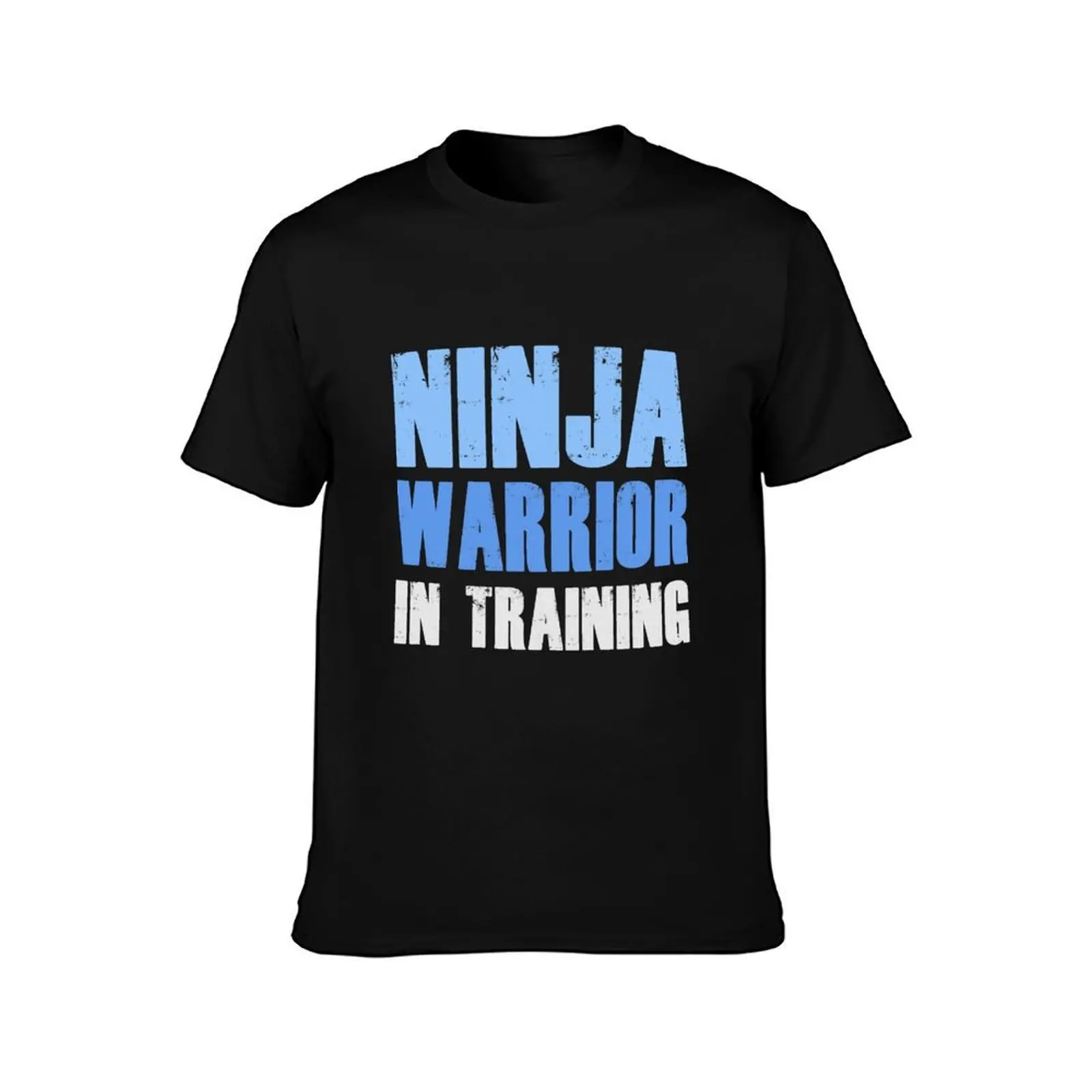 Ninja Warrior In Training T-Shirt, Summer Casual Cotton Tee, Oversized Streetwear Tops, Vintage Graphic Print, Unisex Men Women