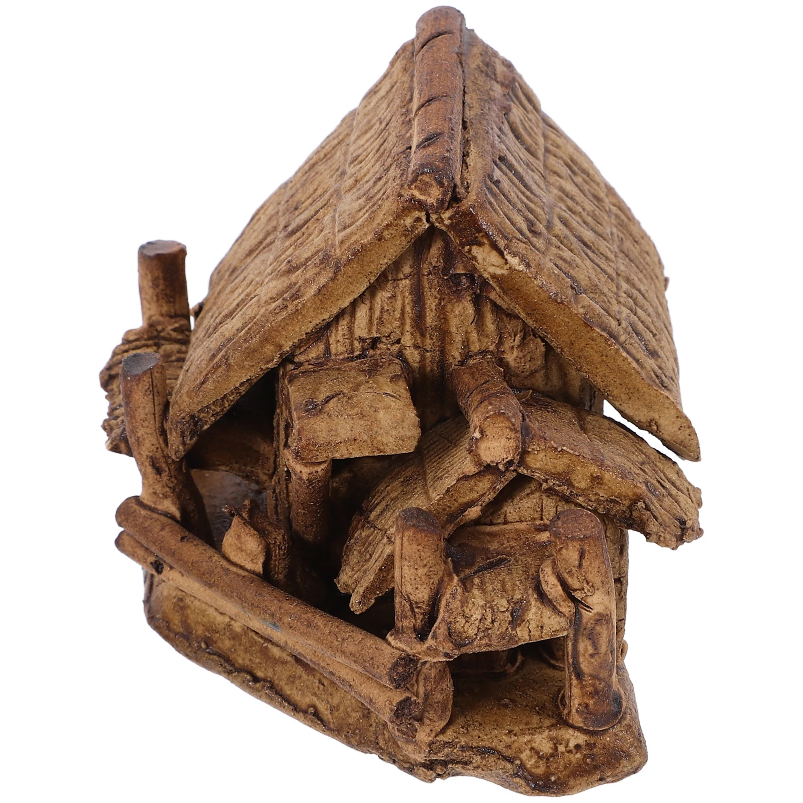 

Aquarium Ceramic Models Fish Tank Decorations Multifunctional Design Unique Shelter Bonsai Village Ornaments