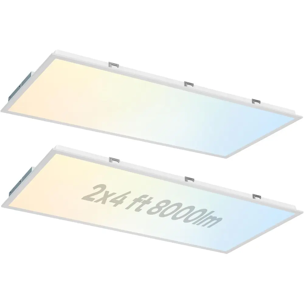 

Светодиодная панель 2x4 для подвесного потолка, 2 шт., 3000K/3500K/4100K/5000K/6500K, 5 вариантов цветовой температуры, 30W/40W/50W/60W/72W, 8000 люмен
