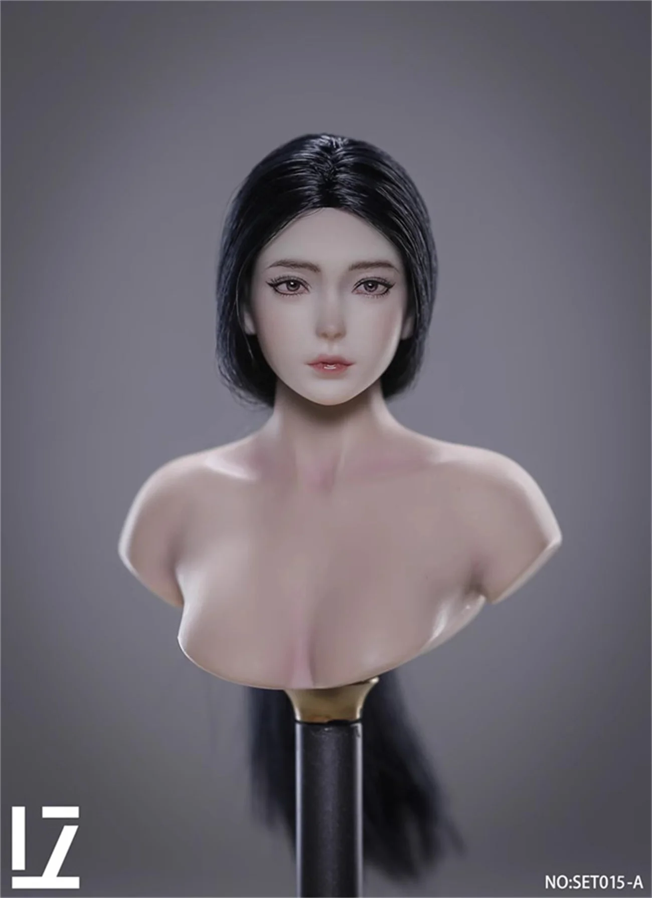 1/6 Scale LZ TOYS SET015 1/6 Scale Hair Transplant Female Head Sculpture Asia Ancient Gentle Girl Fit 12'' Action Figure Body