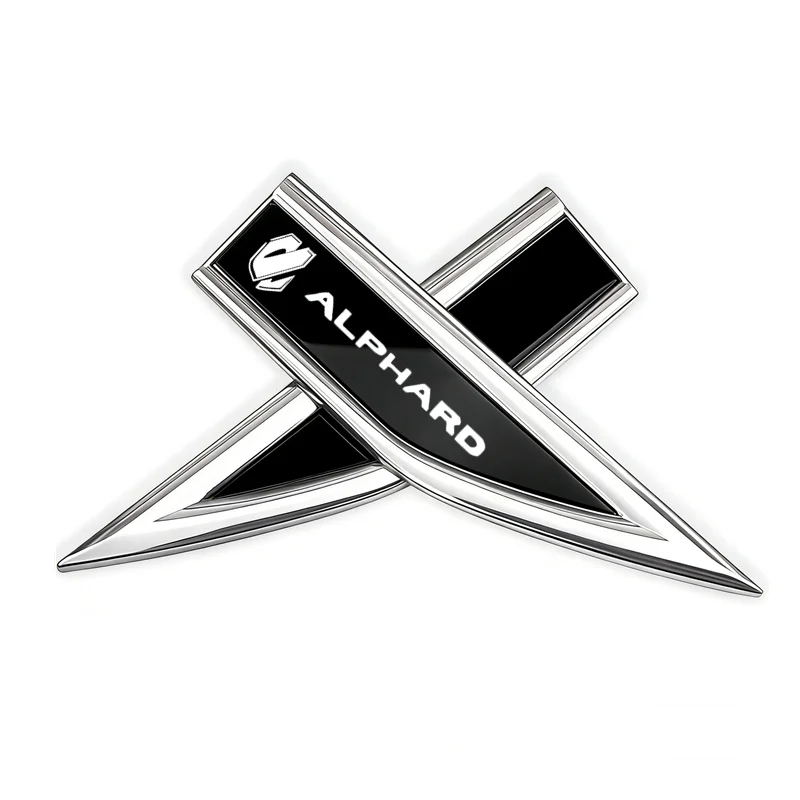 

DIY Car Emblem Fender Blade Decal Badge Car Body Protective Sticker for toyota alphard vellfire Auto Accessories
