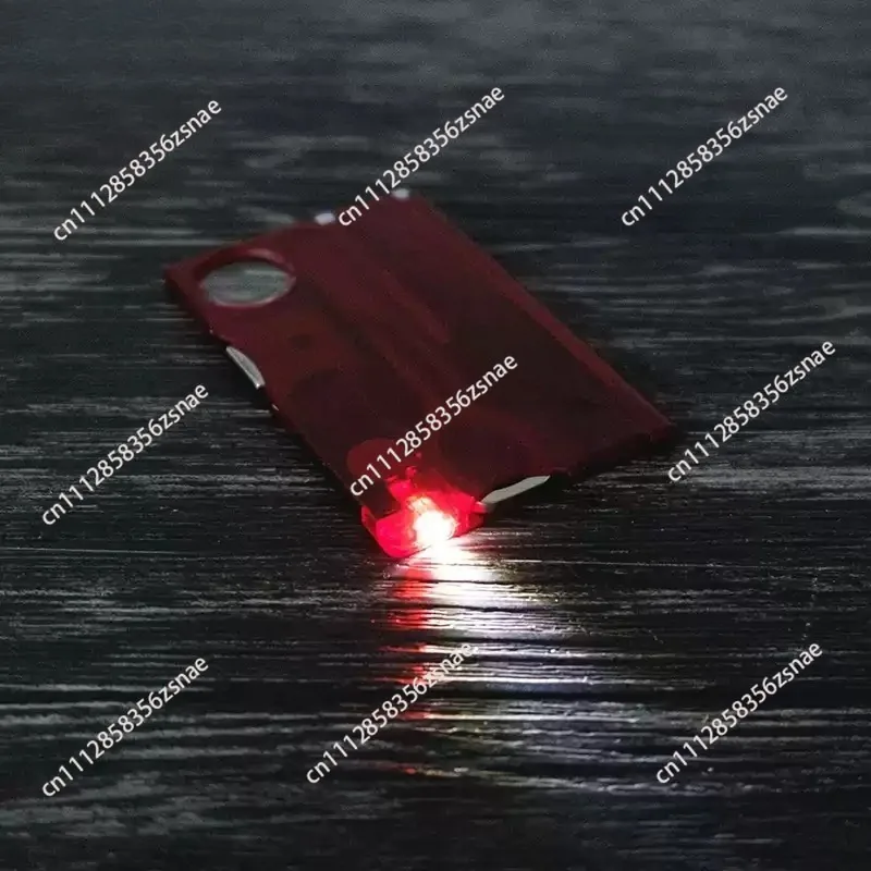 2026New Knife With Lighting 0.7300. Red Blue Black Portable Multifunctional Card