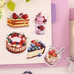 20PCS Cake dessert Paper Stickers Crafts And Scrapbooking stickers book Decorative sticker DIY Stationery