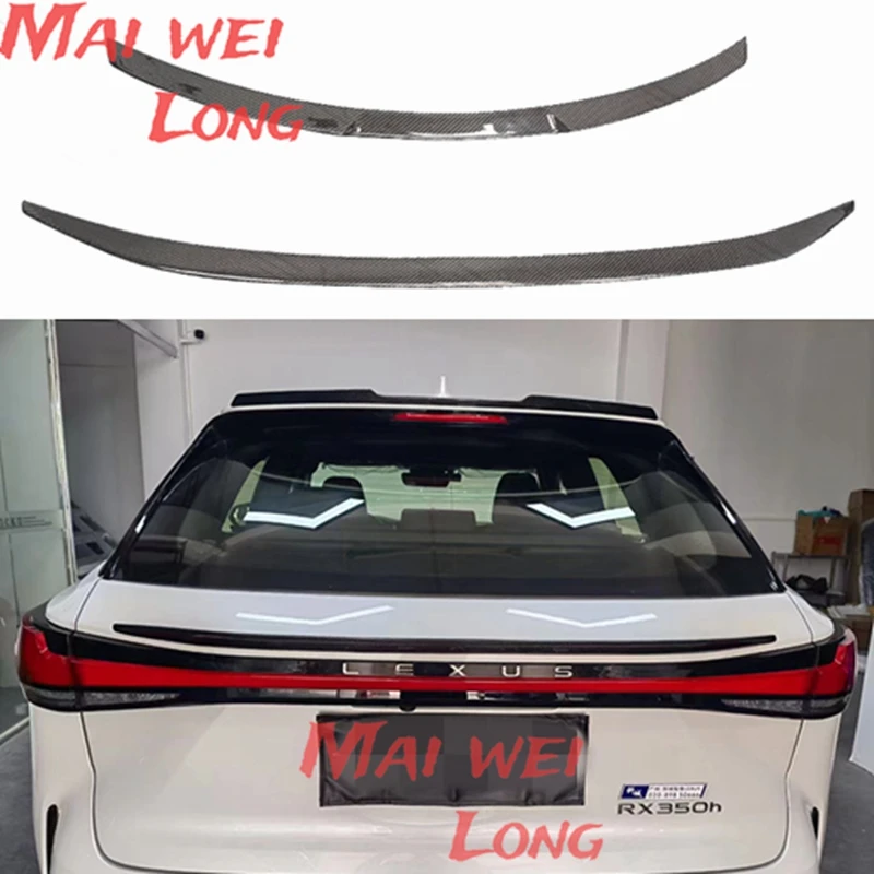 Car Styling Carbon fiber CAR REAR WING TRUNK LIP Middle SPOILER FOR LEXUS RX RX200 RX200t RX300h 2022 2023 Auto Roof spoiler