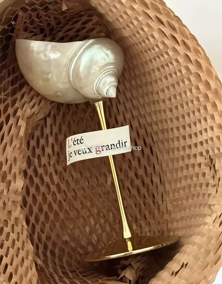 wabi-sabi-luxury-conch-shell-champagne-glass-vintage-natural-sea-shell-cup-with-brass-base-unique-home-bar-decor-wedding-gif