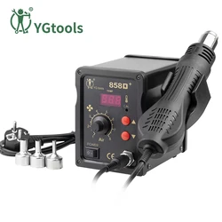 YGTOOLS 858D Digital Hot Air Gun SMD Rework Station BGA Soldering Station For IC SMT Mobile Repair