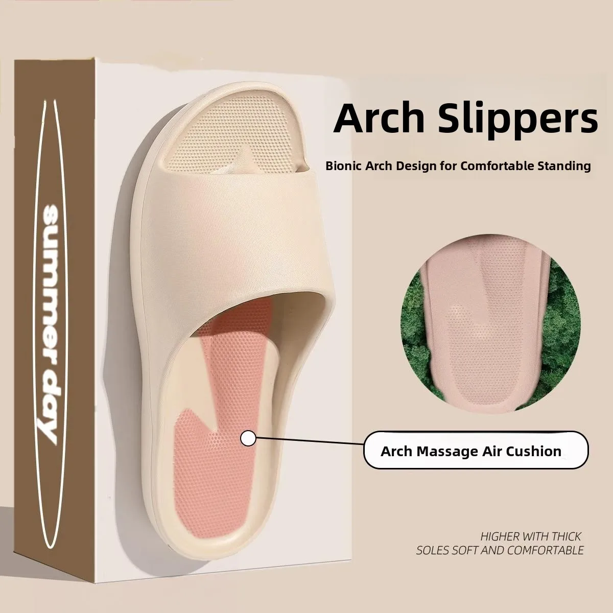 

Новые ортопедические тапочки для плоскостопия с поддержкой свода стопы, корректирующие, летние, прохладные, женские, противоскользящие, устойчивые к запаху, для дома