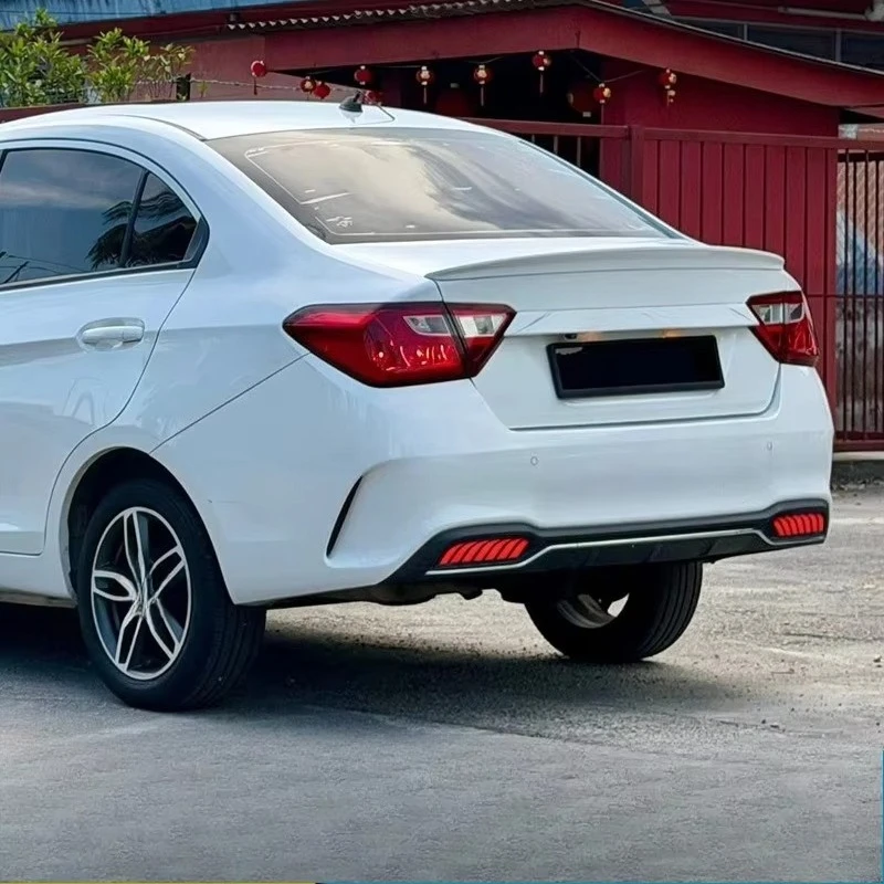 LED Rear Bumper Light For Proton Saga 2019-2026 Reflector Modified Driving Brake Dynamic Turn Signal Lamp Original Factory Style
