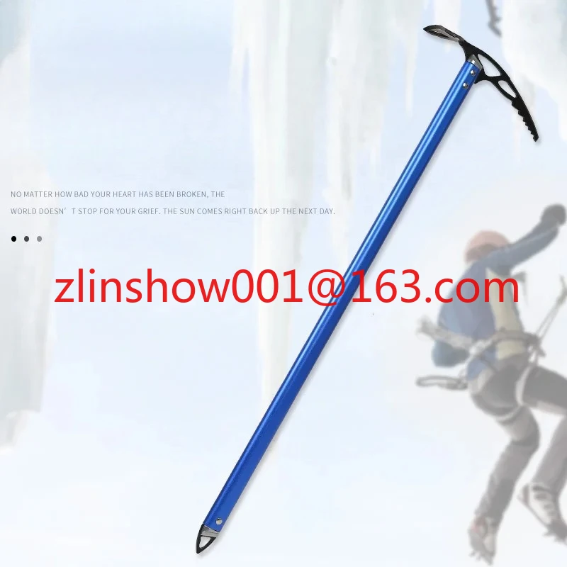 Outdoor Multifunctional Climbing Ice Axe Aluminium Mountaineering Ice Tool 60 / 70 Cm