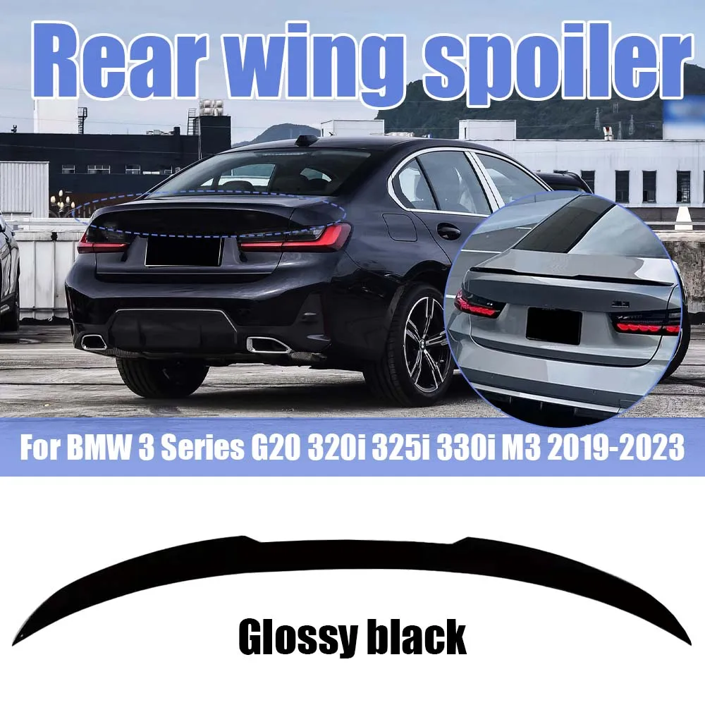 

Rear Wing for BMW 3 Series G20 320i 325i 330i M3 2019-2023 Rear Wing Spoiler Trunk Roof Lid Spoiler Body Kit Cars Accessories