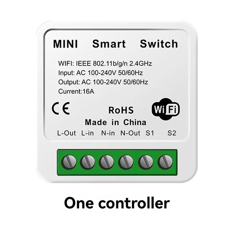T23C 10PCS 16A Smart Light Switch Wifi Module 2 Way Control Works With Tuya Smart Life Alexa Google Home