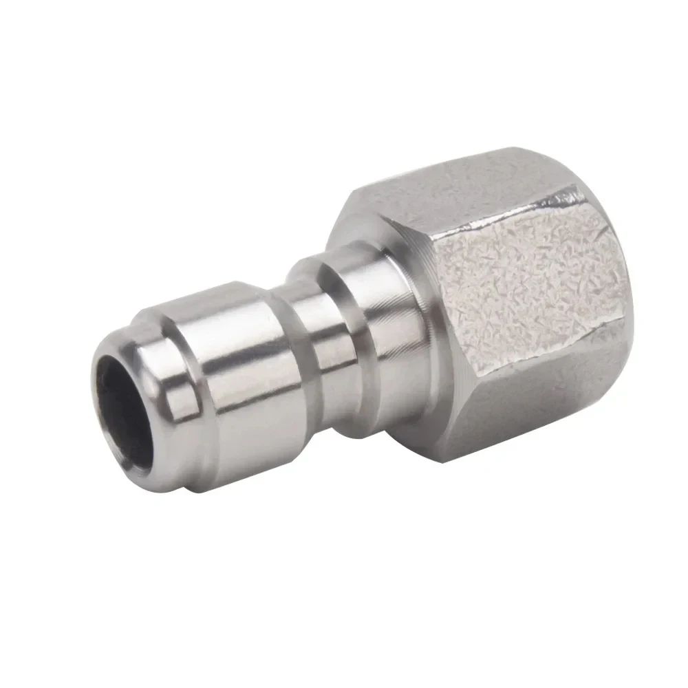 Acoplador adaptador de conector de lavadora de coche de alta presión G1/4 hembra + enchufe de liberación de desconexión rápida de 1/4"