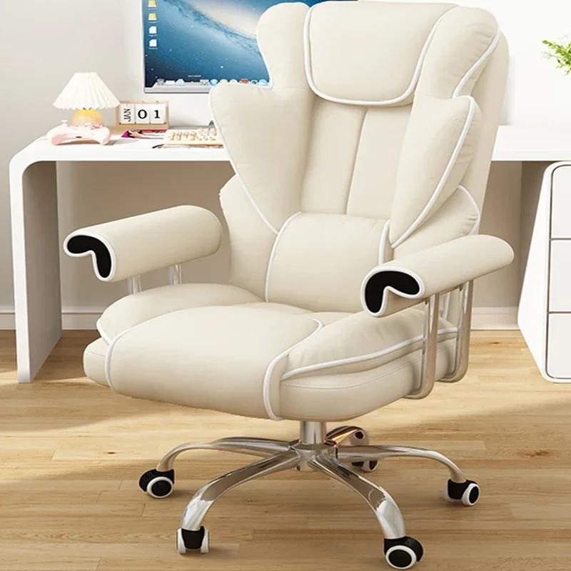 Waiting Swivel Vanity Office Chair Editor Gaming Ergonomic Office Chair Kawaii Nordic Silla Oficina Ergonomica House Furniture