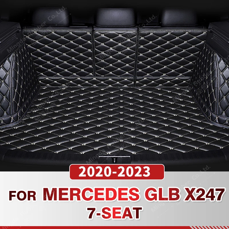 

Коврик для багажника с полным покрытием для Mercedes Benz GLB Class 7-Seat X247 2020-2023 2022 2021, коврик для автомобильного чехла, аксессуары для защиты интерьера