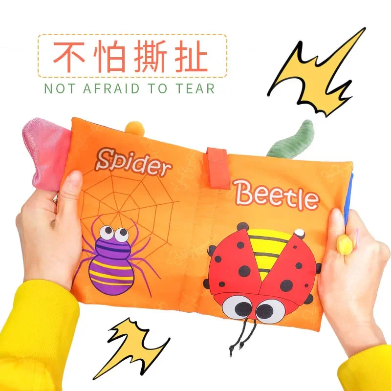 0-36Months Baby Cloth Books cartoon Fruits Animals Cognitive Puzzle Infant Children Early Learning Educational Fabric Books Toy