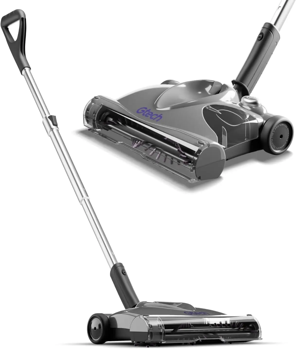 

Беспроводной регулируемый пылесос для ковров и твердых полов - 60 минут работы, легкий вес (3,5 фунта), перезаряжаемая литий-ионная батарея.