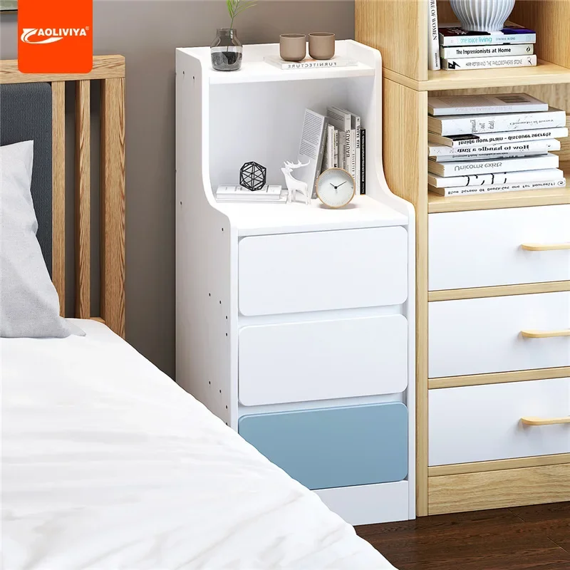 

AOLIVIYA Multifunctional Nightstand Stylish And Durable Mini Bedside Cabinet For Home Bedroom Nordic Style Sleek Modern Simple