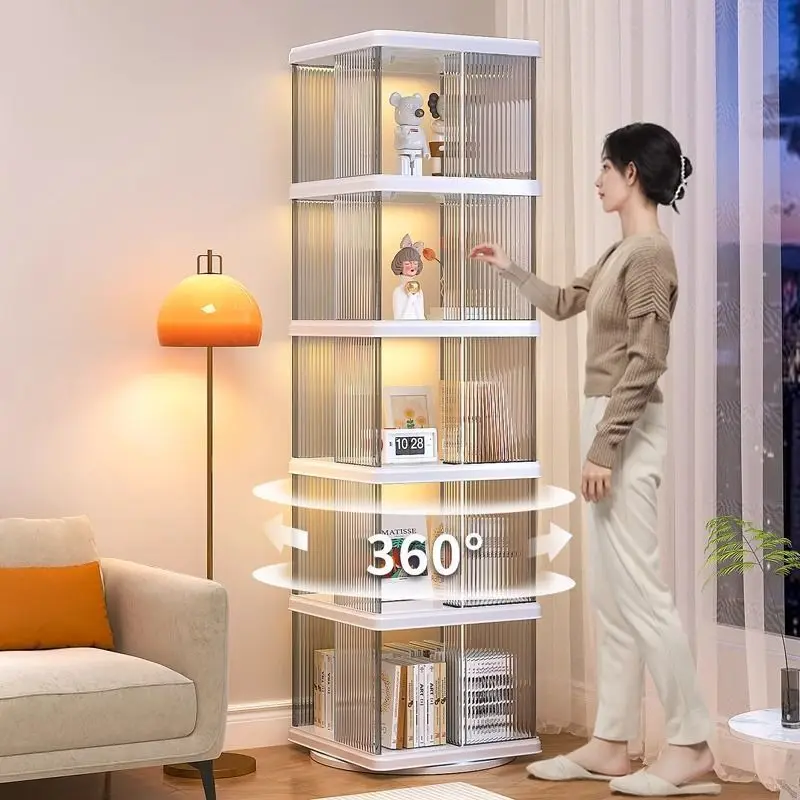 

Вращающаяся книжная полка от пола до потолка, бытовая детская полка для книг с картинками, подвижная с колесиками, компактная, простая для студентов