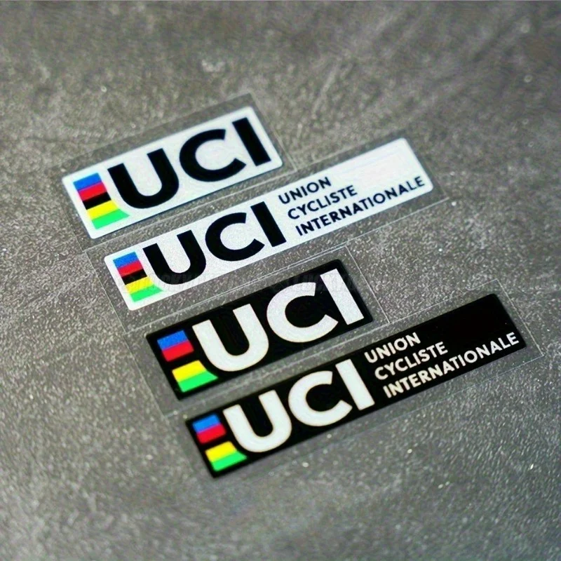 6 أوراق/قطعة، ملصقات دراجات UCI وملصقات زخرفية - مناسبة لدراجات الطرق والدراجات النارية والسيارات - تصميم هوائي،