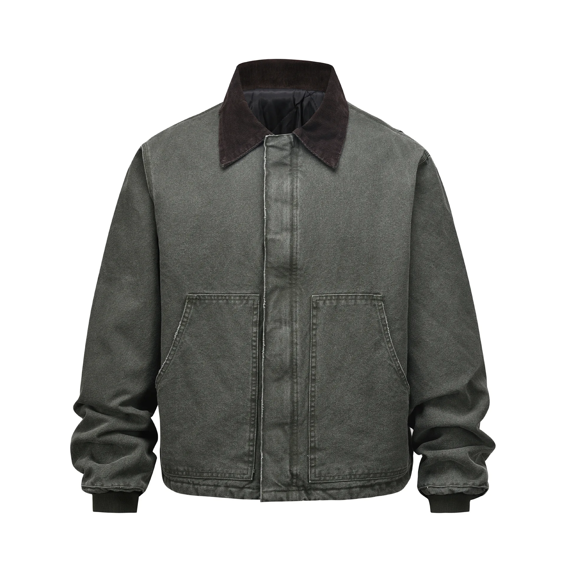 2025 Autumn Winter New Thick Cotton Padded Washed Jacket Unisex Multi Color Options Loose Casual Warm