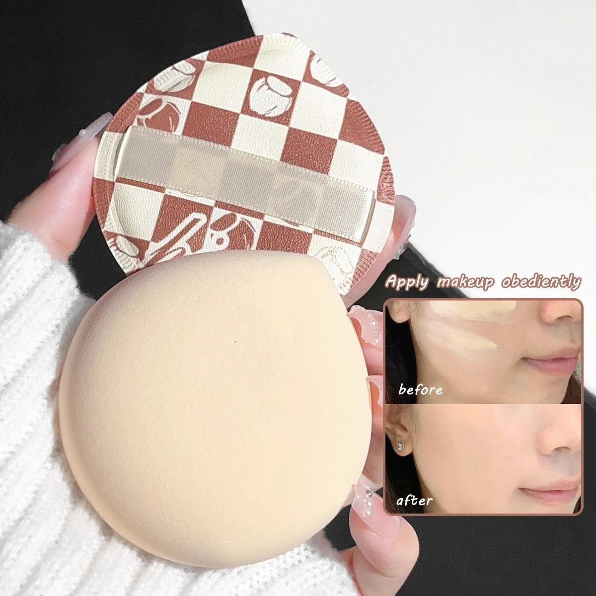 Droge en natte make-up bladerdeegspons zachte Koreaanse stijl schattige elastische marshmallow zacht kussen make-up foundation set